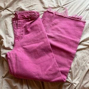 pink zara marine jeans size 4